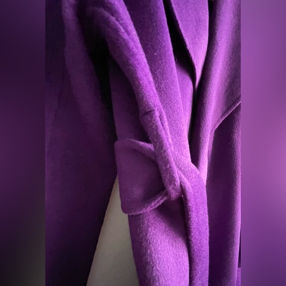 New Lauren Ralph Lauren Belted
Wool Blend Wrap Coat Size 16
Women Purple Agate - Picture 8 of 13